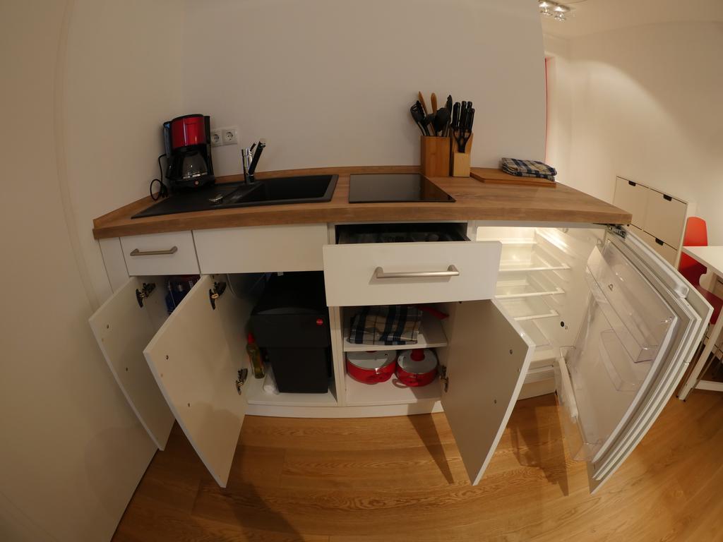 Appartamento Haus "Zum Schwarzen Stiefel" Bamberga Esterno foto