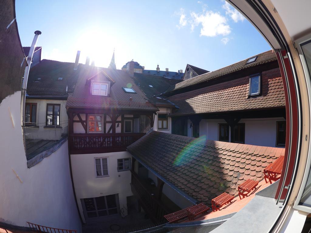 Appartamento Haus "Zum Schwarzen Stiefel" Bamberga Esterno foto
